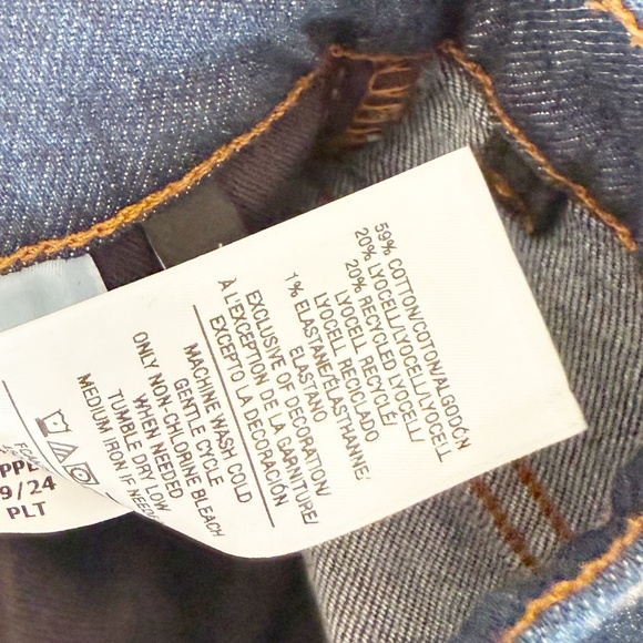 Favorite Daughter The Jordie Super High Rise Wide Leg Petite Shortie Pepper 24 - Picture 9 of 9